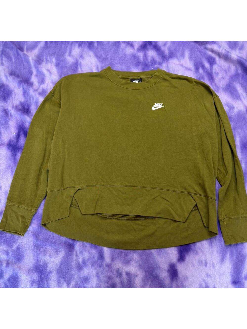 Nike mossy green boxy fit sweatshirt